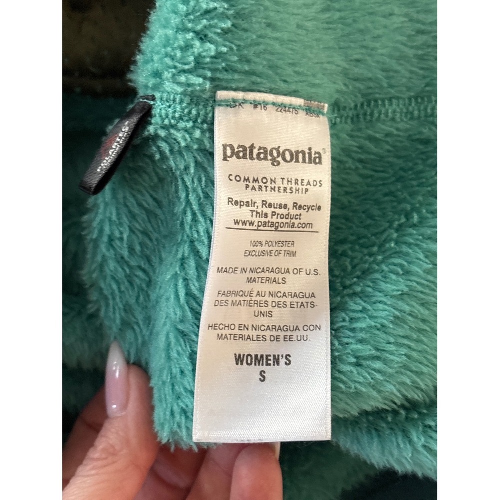 Patagonia Women's Synchilla Snap-T Fleece Pullover Teal Small - Picture 5 of 5